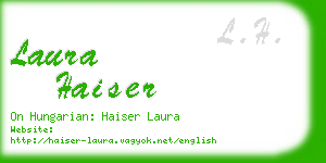 laura haiser business card
